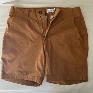 Burnt orange khaki shorts